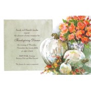 Thanksgiving And Fall Invitations, Ivory And Apricot, Odd Balls Invitations
